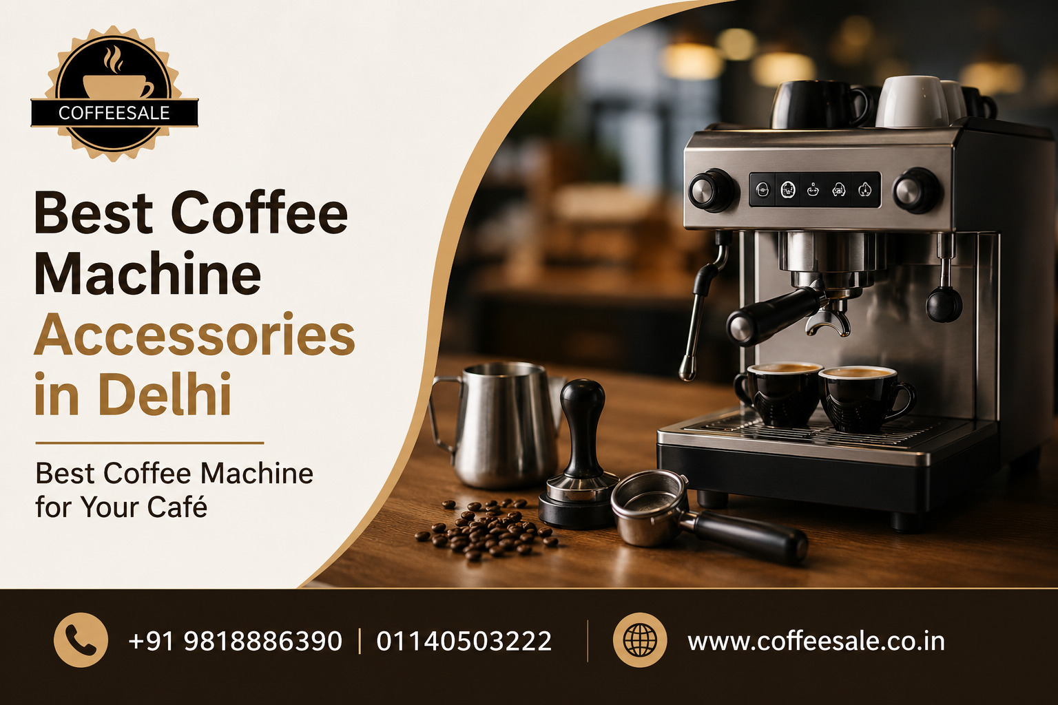 Best Coffee Machine Accessories in Delhi and How to Choose the Best Coffee Machine for Your Café